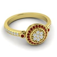 Statement Floral Pave Kendra Ring