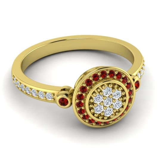 Statement Floral Pave Kendra Ring