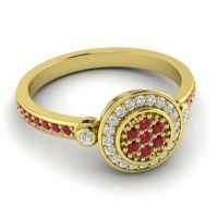 Statement Floral Pave Kendra Ring