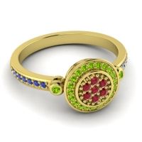 Statement Floral Pave Kendra Ring