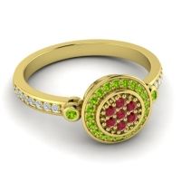 Statement Floral Pave Kendra Ring