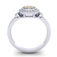 Statement Floral Pave Kendra Ring