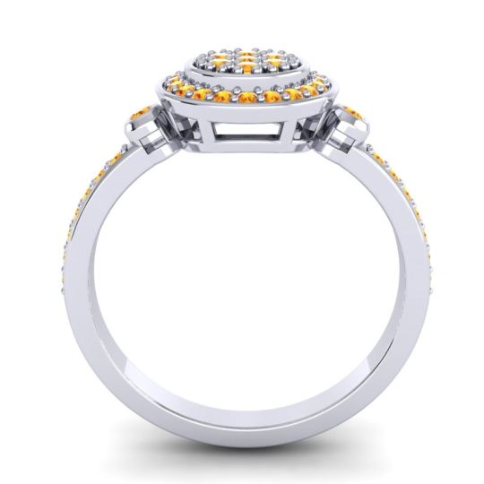 Statement Floral Pave Kendra Ring