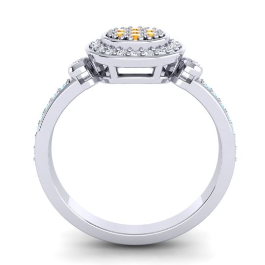 Statement Floral Pave Kendra Ring