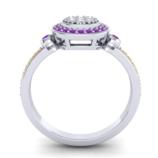 Statement Floral Pave Kendra Ring