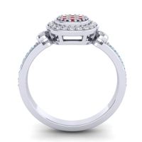 Statement Floral Pave Kendra Ring