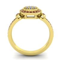 Statement Floral Pave Kendra Ring
