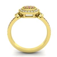 Statement Floral Pave Kendra Ring