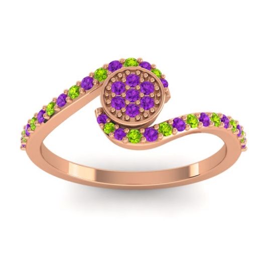 Simple Floral Pave Vapi Ring