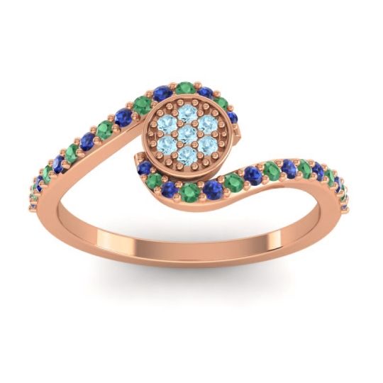 Simple Floral Pave Vapi Ring
