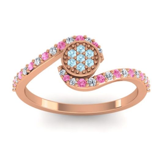 Simple Floral Pave Vapi Ring