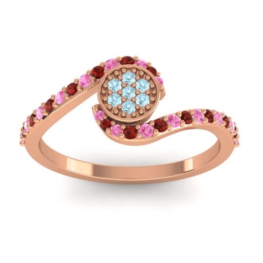 Simple Floral Pave Vapi Ring