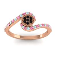 Simple Floral Pave Vapi Ring