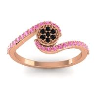 Simple Floral Pave Vapi Ring