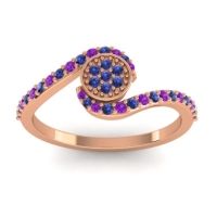 Simple Floral Pave Vapi Ring