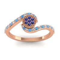 Simple Floral Pave Vapi Ring