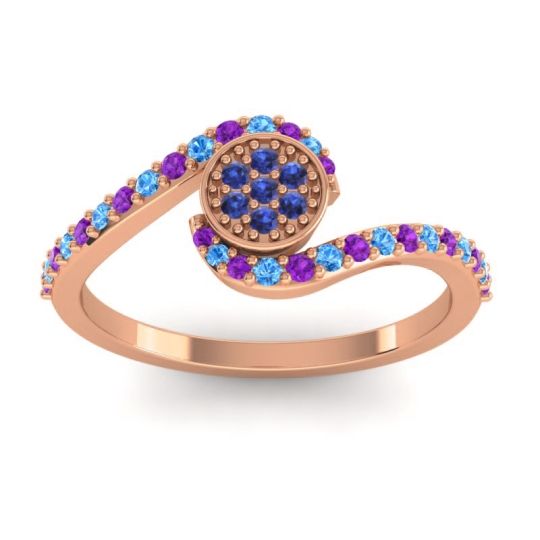 Simple Floral Pave Vapi Ring