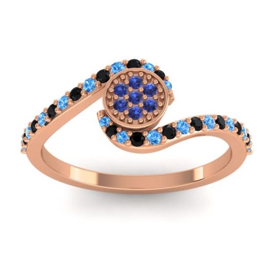 Simple Floral Pave Vapi Ring