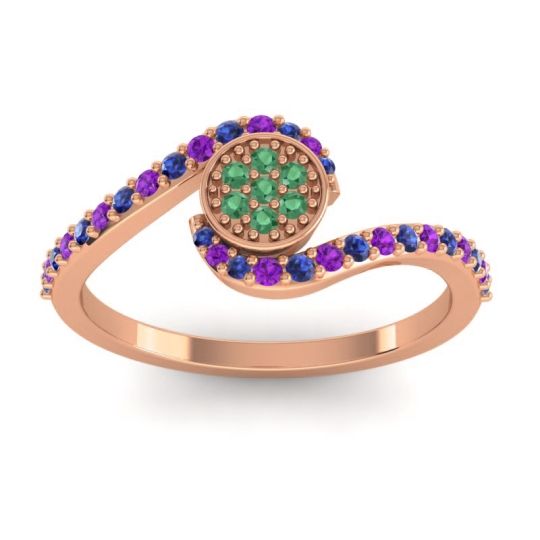 Simple Floral Pave Vapi Ring