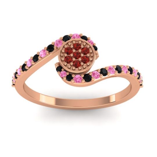 Simple Floral Pave Vapi Ring