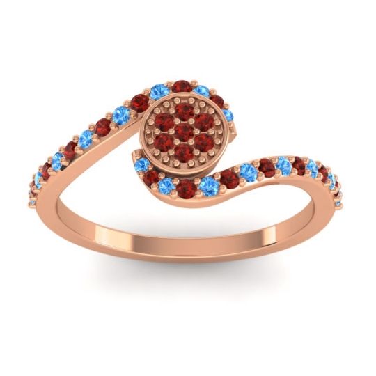 Simple Floral Pave Vapi Ring