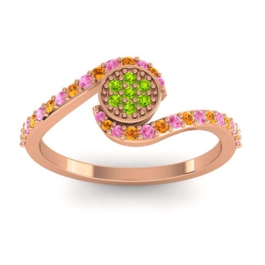 Simple Floral Pave Vapi Ring