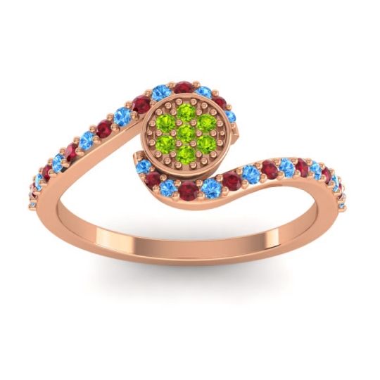 Simple Floral Pave Vapi Ring