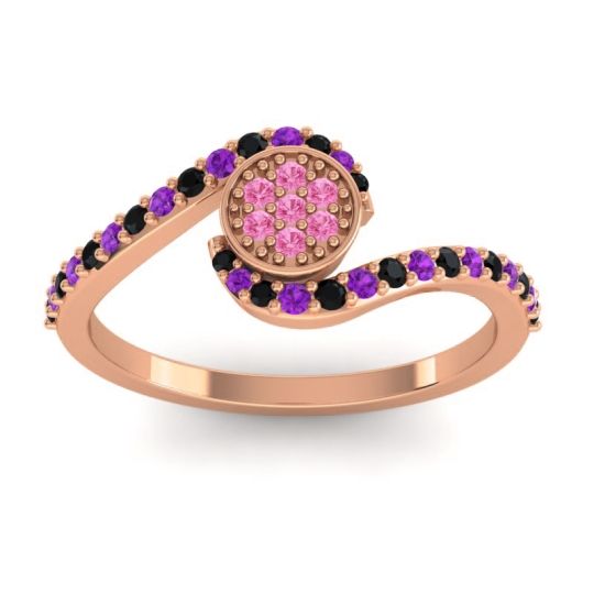Simple Floral Pave Vapi Ring