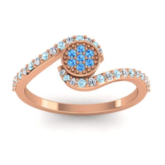 Simple Floral Pave Vapi Ring