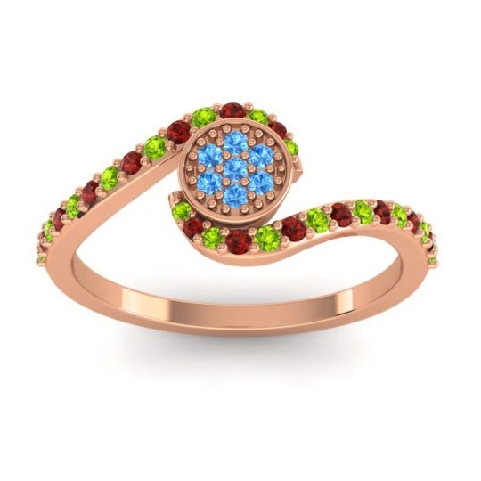 Simple Floral Pave Vapi Ring