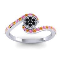 Simple Floral Pave Vapi Ring