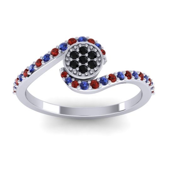 Simple Floral Pave Vapi Ring
