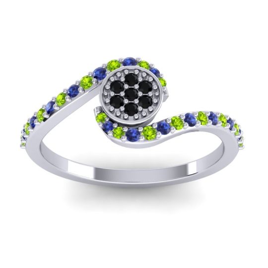 Simple Floral Pave Vapi Ring