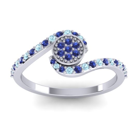 Simple Floral Pave Vapi Ring