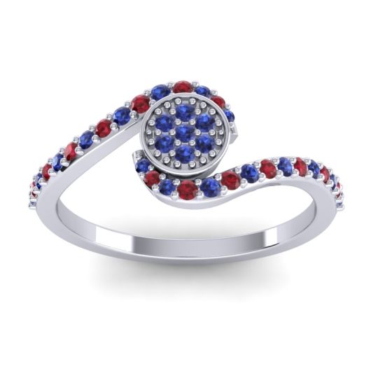 Simple Floral Pave Vapi Ring