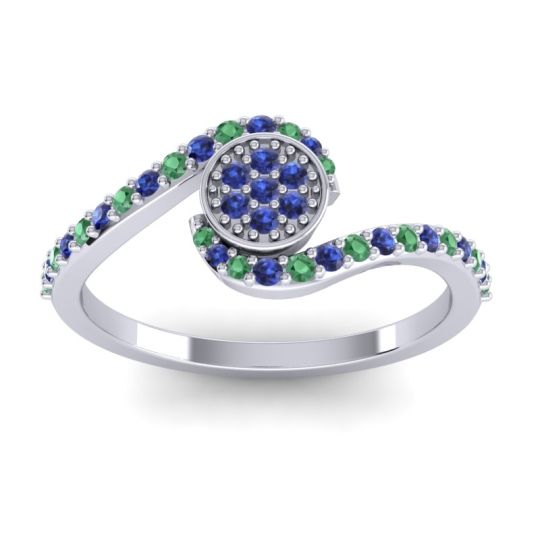 Simple Floral Pave Vapi Ring