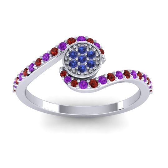 Simple Floral Pave Vapi Ring