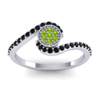 Simple Floral Pave Vapi Ring