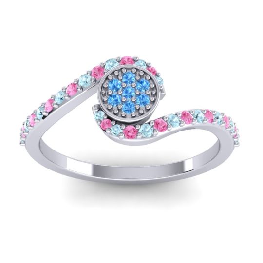 Simple Floral Pave Vapi Ring
