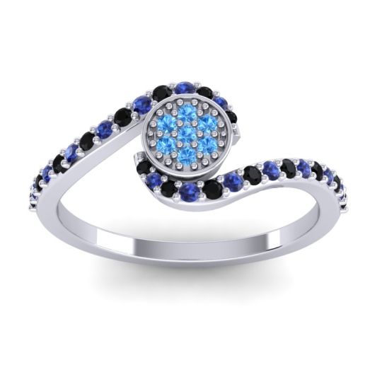 Simple Floral Pave Vapi Ring