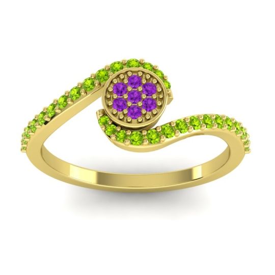 Simple Floral Pave Vapi Ring