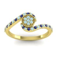Simple Floral Pave Vapi Ring