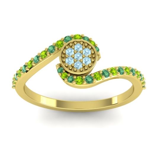 Simple Floral Pave Vapi Ring