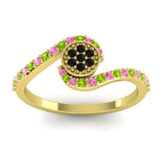 Simple Floral Pave Vapi Ring