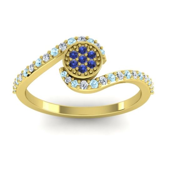 Simple Floral Pave Vapi Ring
