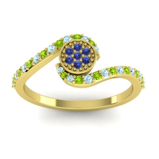 Simple Floral Pave Vapi Ring