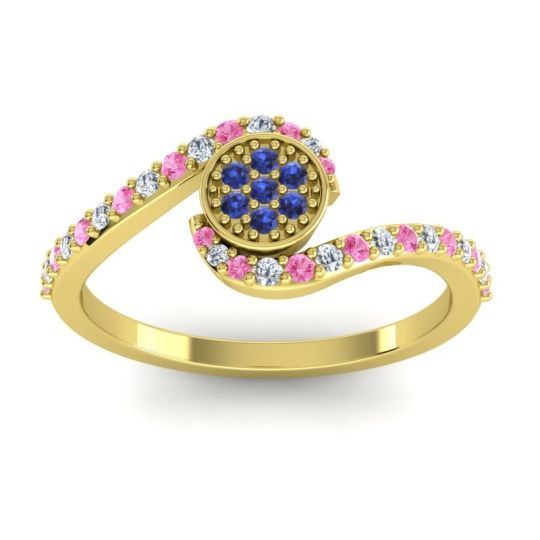 Simple Floral Pave Vapi Ring