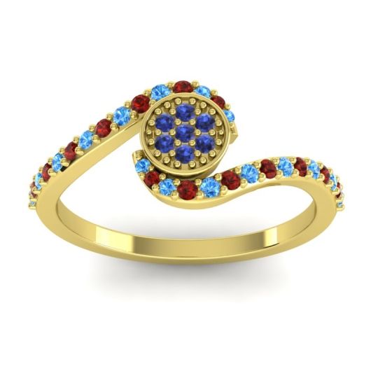 Simple Floral Pave Vapi Ring