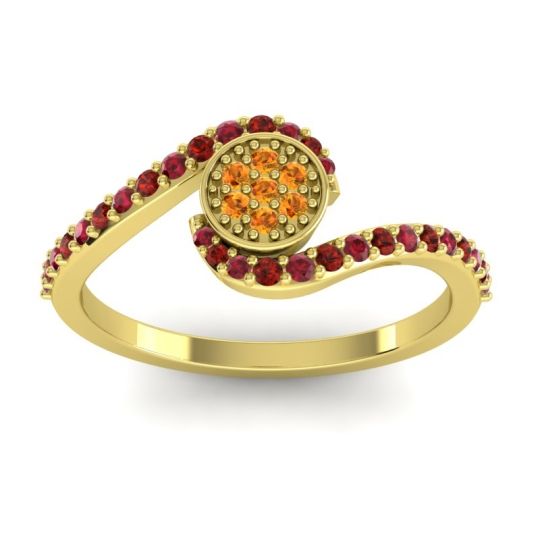 Simple Floral Pave Vapi Ring