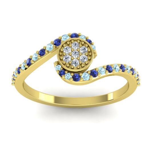 Simple Floral Pave Vapi Ring